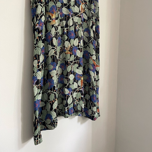 Vintage 90s Botanical Mini Dress - Picture 4 of 6